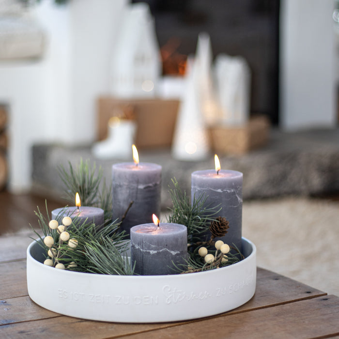 Räder Dekoration PORZELLANKRANZ "NIMM DIR ZEIT ZUM TRÄUMEN"