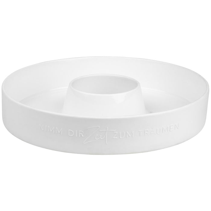 Räder Dekoration PORZELLANKRANZ "NIMM DIR ZEIT ZUM TRÄUMEN"