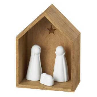 Räder Figuren KLEINE KRIPPE "AUS HOLZ UND PORZELLAN"