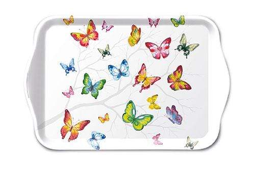 Ambiente Tablett Ambiente Tablett Melamin 13X21cm Bunte Schmetterlinge