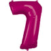 Amscan Folienballon 7 / 58 x 88 cm Folienballon Zahlen 0 bis 9 Pink