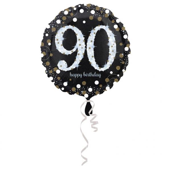 Amscan Folienballon 90 Folienballon Zahlen Happy Birthday Sparkling Celebration