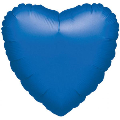 Amscan Folienballon Blau Folienballon Metallic Herz