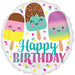 Amscan Folienballon Eis Cream Folienballon Geburtstag "Dino, Ice Cream, Pink Unicorn oder Pinata"