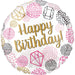 Amscan Folienballon Folienballon "Happy Birthday Edelsteine Gems"