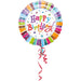 Amscan Folienballon Happy Birthday Folienballon Geburtstag Zahlen "Radiant"