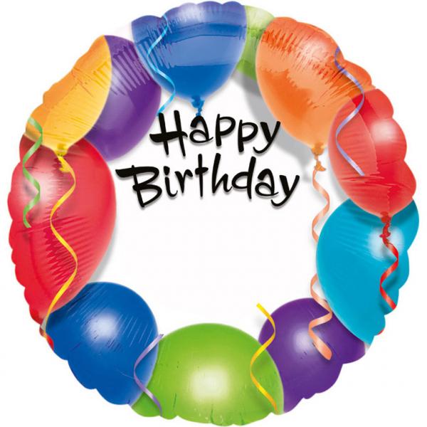 Amscan Folienballon Happy Birthday Folienballon Personalisiert