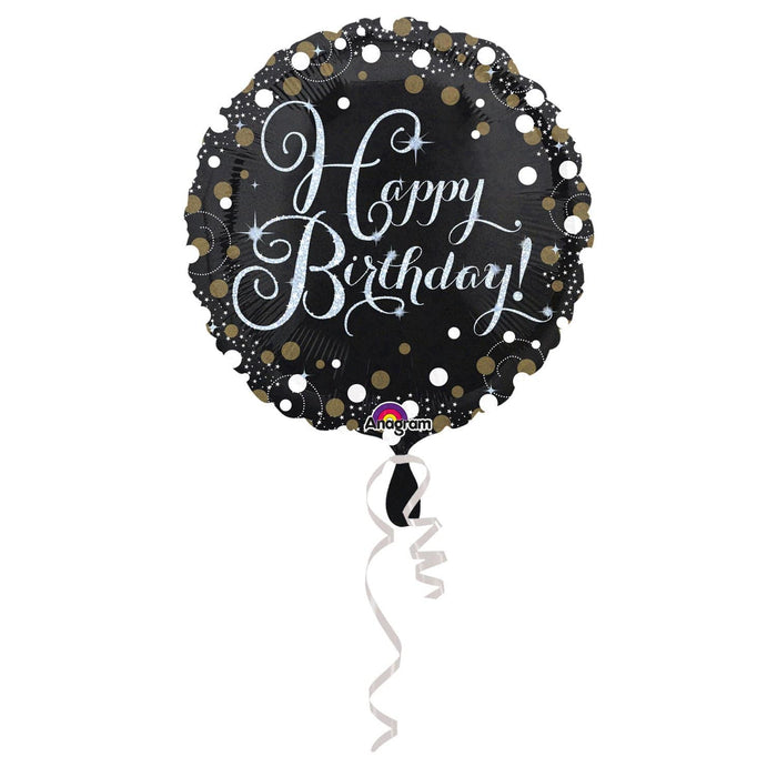 Amscan Folienballon Happy Birthday Folienballon Zahlen Happy Birthday Sparkling Celebration