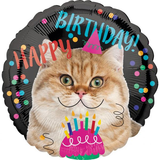 Amscan Folienballon Katze Folienballon Happy Birthday Katze oder Hund