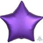 Amscan Folienballon Purple Royale Folienballon Satin Luxe Stern