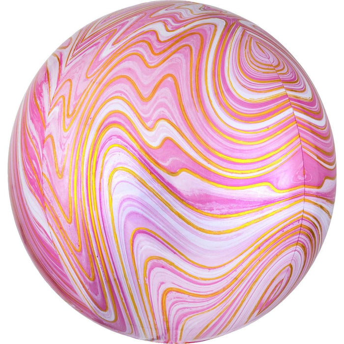 Amscan Folienballon Rosa Folienballon Orbz Marblez  verschiedene Farben