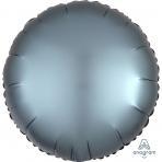Amscan Folienballon Steel Blau Folienballon Satin Luxe Rund