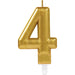 Amscan Kerzen 4 Zahlenkerze Sparkling Celebrations Gold 0 - 9 Höhe 9,3 cm