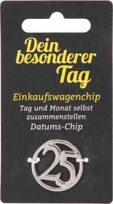 Depesche Schlüsselanhänger Chip 25 Depesche Datums - Chip für Schlüsselanhänger "Dein besonderer Tag" Zahl