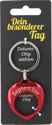 Depesche Schlüsselanhänger Depesche Schlüsselanhänger Rot "Dein besonderer Tag" Monat