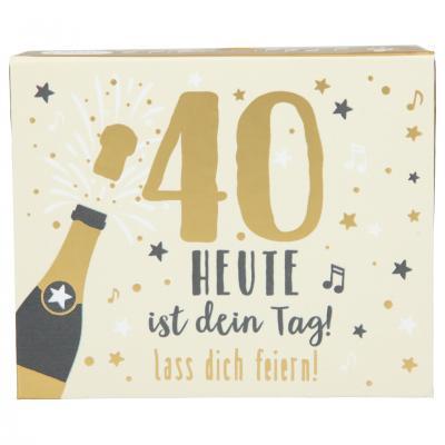 Depesche Soundboxen 40 Depesche Geschenkschachtel Soundbox Geburtstag Zahlen