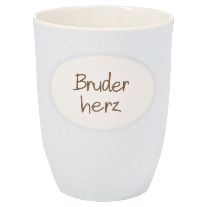 Mea Living Becher Mea Living Tasse mit Henkel Bruderherz  500ml