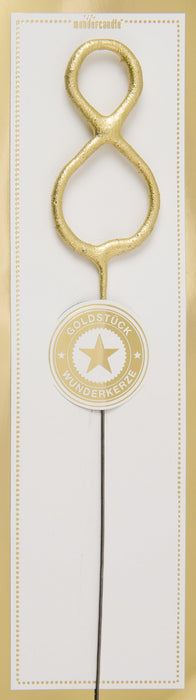 Wondercandle Wunderkerzen 8 Wondercandle Goldstück Gold classic verschiedene Zahlen