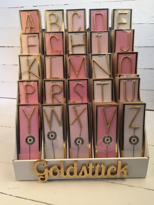 Wondercandle Wunderkerzen Wondercandle Goldstück Gold classic verschiedene Buchstaben
